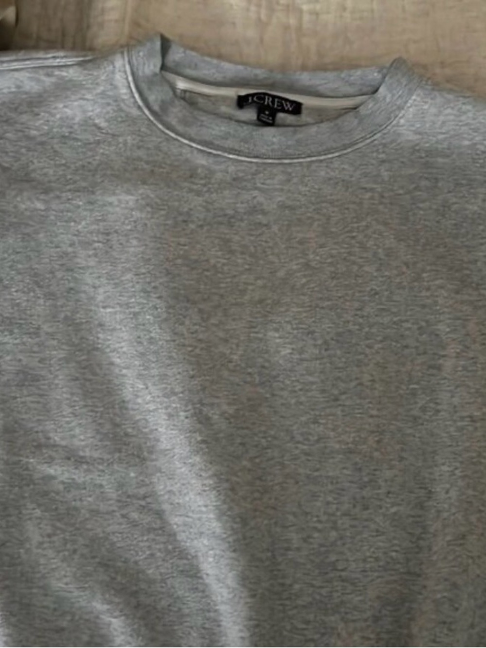 J.Crew Light Heather Gray Crewneck Sweatshirt